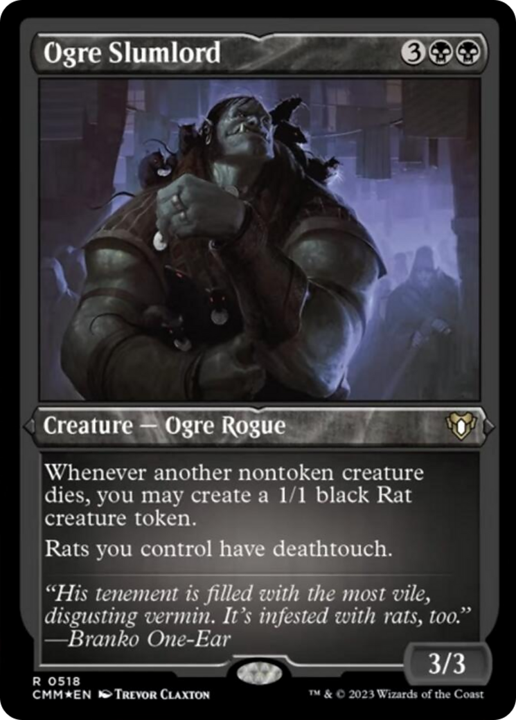Ogre Slumlord (Foil Etched) [Commander Masters] MTG Single Magic: The Gathering    | Red Claw Gaming