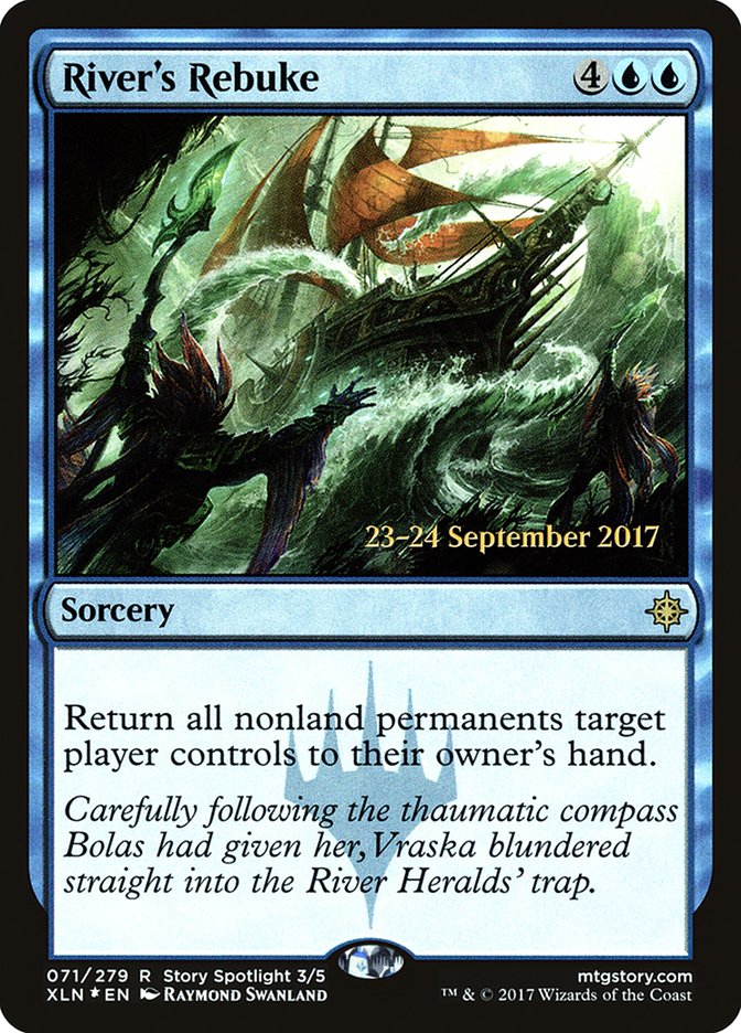 River's Rebuke [Ixalan Prerelease Promos] MTG Single Magic: The Gathering | Red Claw Gaming