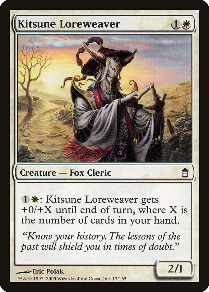 Kitsune Loreweaver [Saviors of Kamigawa] MTG Single Magic: The Gathering    | Red Claw Gaming