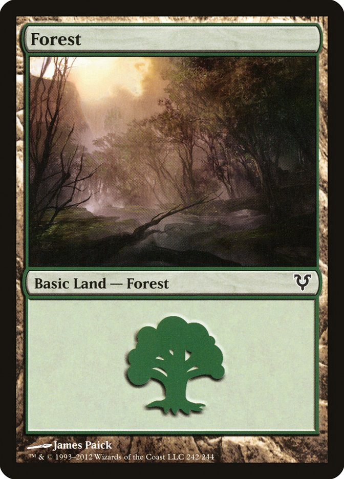 Forest (242) [Avacyn Restored] MTG Single Magic: The Gathering | Red Claw Gaming