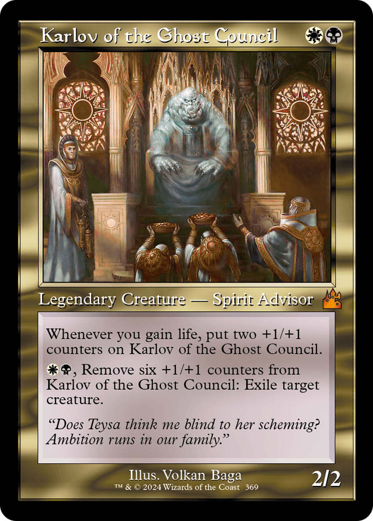 Karlov of the Ghost Council (Retro Frame) [Ravnica Remastered] MTG Single Magic: The Gathering | Red Claw Gaming