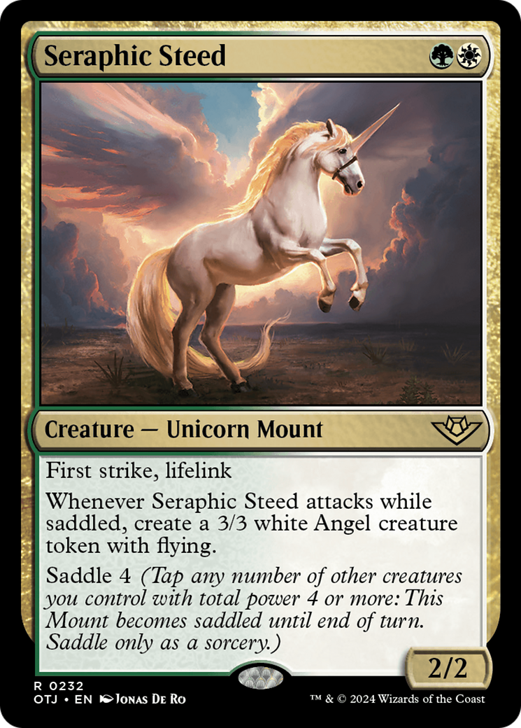 Seraphic Steed [Outlaws of Thunder Junction] MTG Single Magic: The Gathering    | Red Claw Gaming