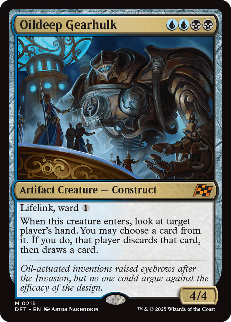 Oildeep Gearhulk [Aetherdrift] MTG Single Magic: The Gathering | Red Claw Gaming