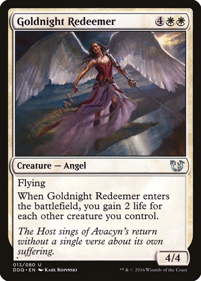 Goldnight Redeemer [Duel Decks: Blessed vs. Cursed] MTG Single Magic: The Gathering | Red Claw Gaming