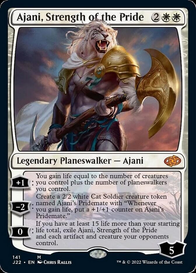 Ajani, Strength of the Pride [Jumpstart 2022] MTG Single Magic: The Gathering | Red Claw Gaming