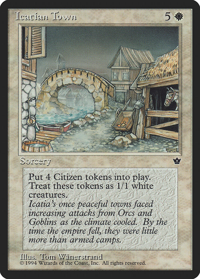 Icatian Town [Fallen Empires] MTG Single Magic: The Gathering | Red Claw Gaming