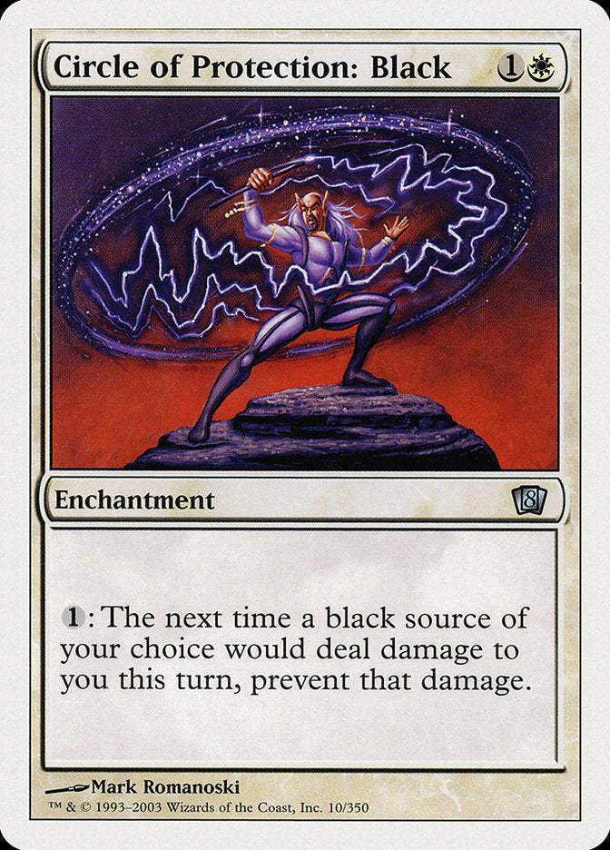 Circle of Protection: Black [Eighth Edition] MTG Single Magic: The Gathering | Red Claw Gaming