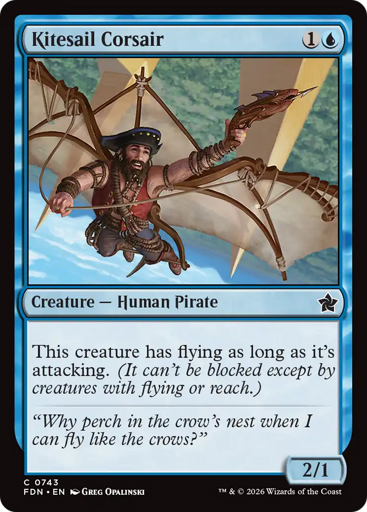 Kitesail Corsair (0743) [Foundations] MTG Single Magic: The Gathering | Red Claw Gaming