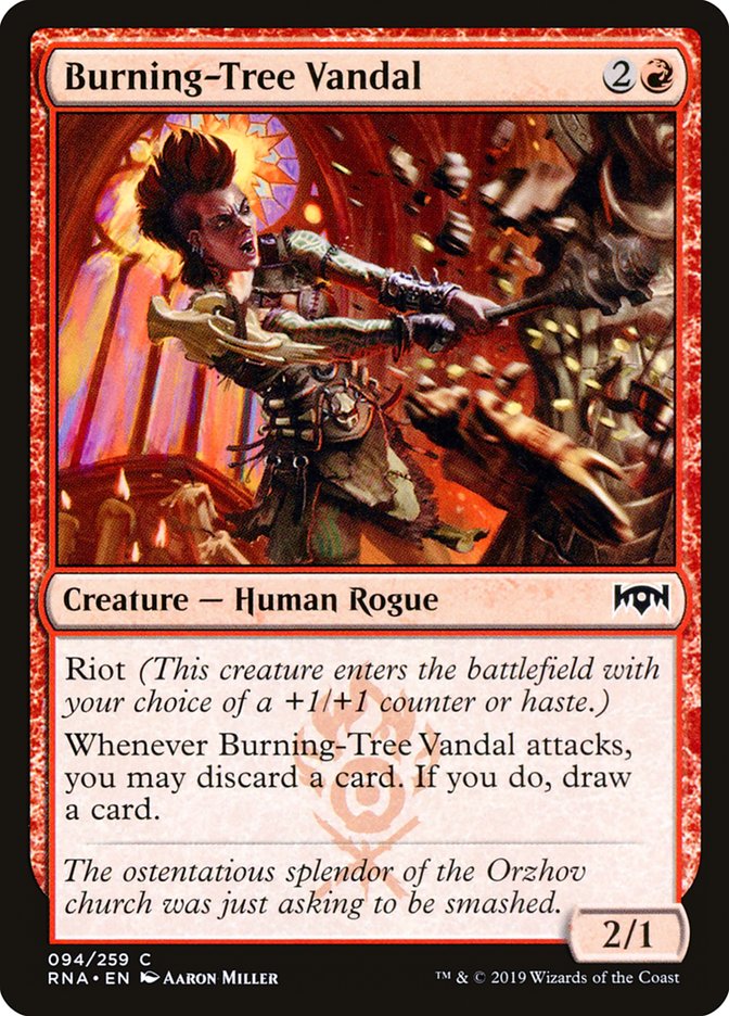 Burning-Tree Vandal [Ravnica Allegiance] MTG Single Magic: The Gathering | Red Claw Gaming