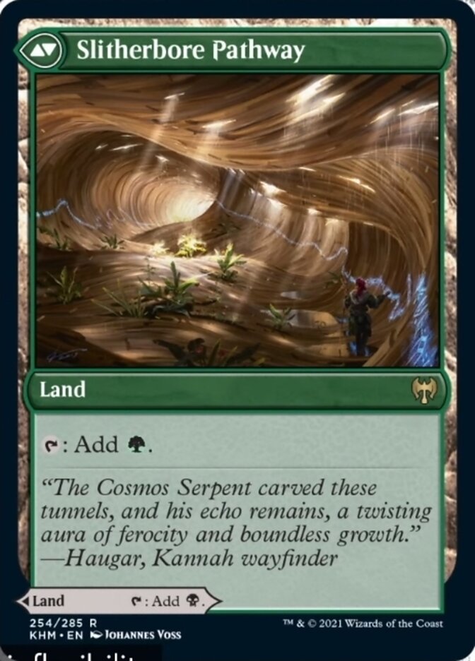 Darkbore Pathway // Slitherbore Pathway [Kaldheim] MTG Single Magic: The Gathering | Red Claw Gaming