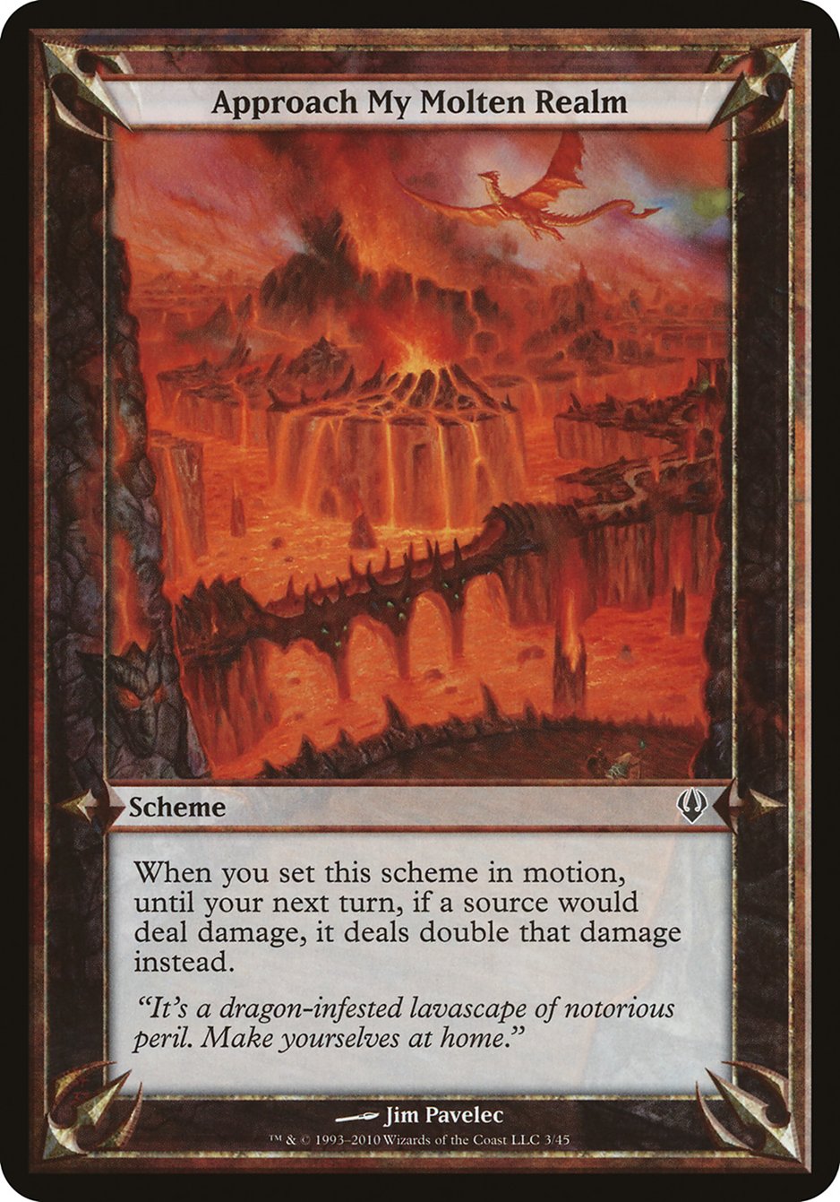 Approach My Molten Realm (Schemes) [Archenemy Schemes] MTG Single Magic: The Gathering | Red Claw Gaming