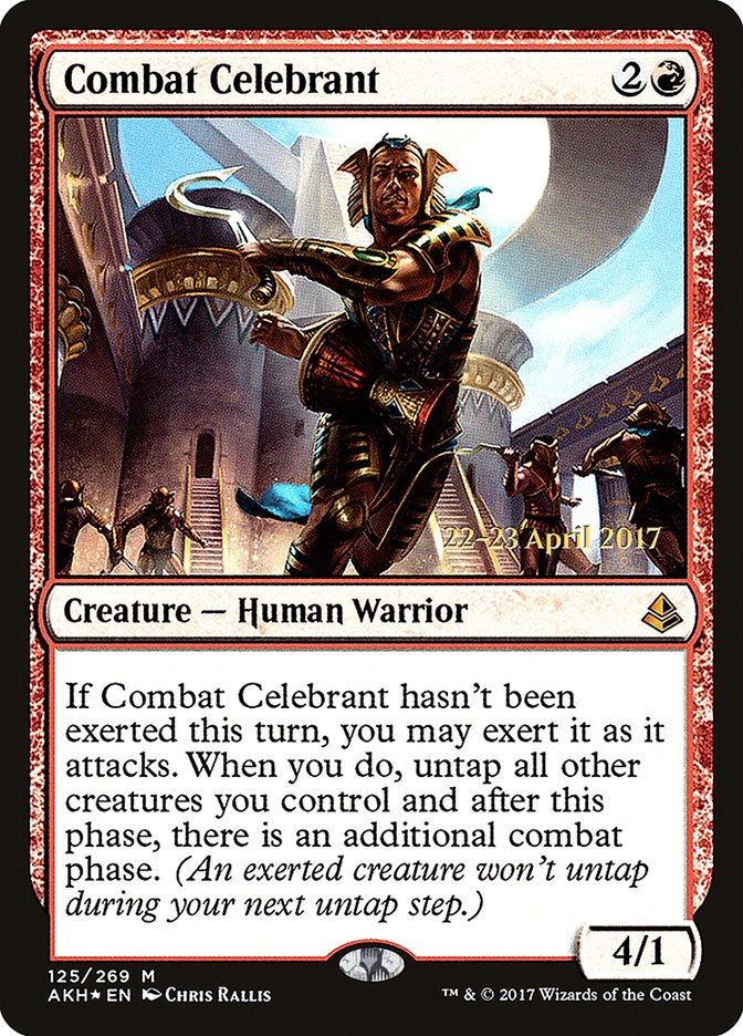 Combat Celebrant [Amonkhet Prerelease Promos] MTG Single Magic: The Gathering | Red Claw Gaming