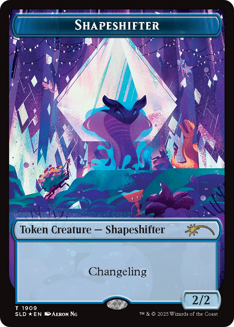 Shapeshifter Token (1909) (Double Rainbow Foil) [Secret Lair Drop Series] MTG Single Magic: The Gathering | Red Claw Gaming