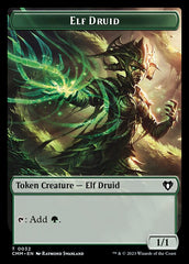 Saproling // Elf Druid Double-Sided Token [Commander Masters Tokens] MTG Single Magic: The Gathering | Red Claw Gaming