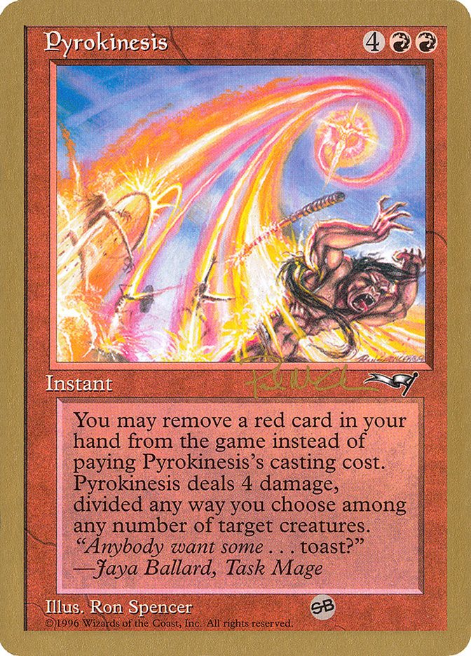 Pyrokinesis (Paul McCabe) (SB) [World Championship Decks 1997] MTG Single Magic: The Gathering | Red Claw Gaming