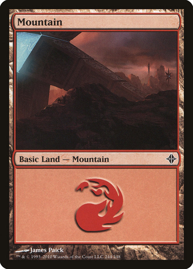 Mountain (244) [Rise of the Eldrazi] MTG Single Magic: The Gathering | Red Claw Gaming