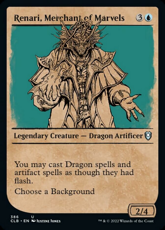 Renari, Merchant of Marvels (Showcase) [Commander Legends: Battle for Baldur's Gate] MTG Single Magic: The Gathering | Red Claw Gaming