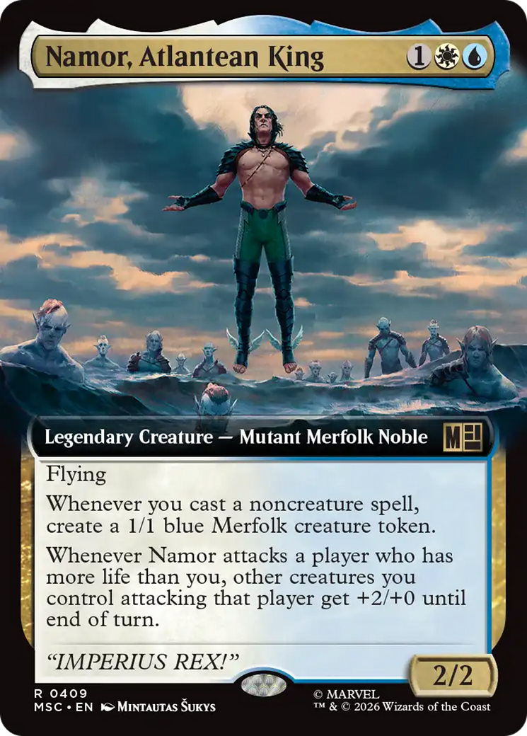 Namor, Atlantean King (Extended Art) [Marvel Super Heroes Commander] | Red Claw Gaming