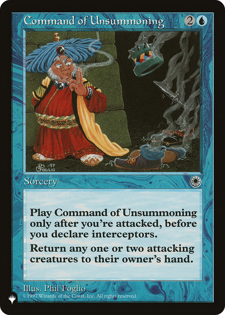 Command of Unsummoning [The List] MTG Single Magic: The Gathering | Red Claw Gaming