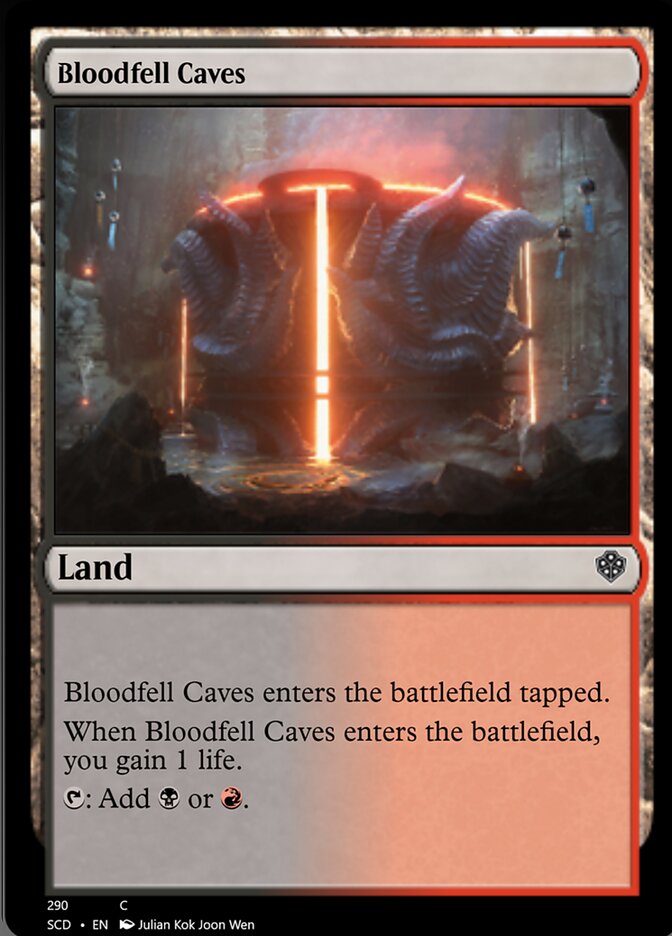 Bloodfell Caves [Starter Commander Decks] MTG Single Magic: The Gathering | Red Claw Gaming