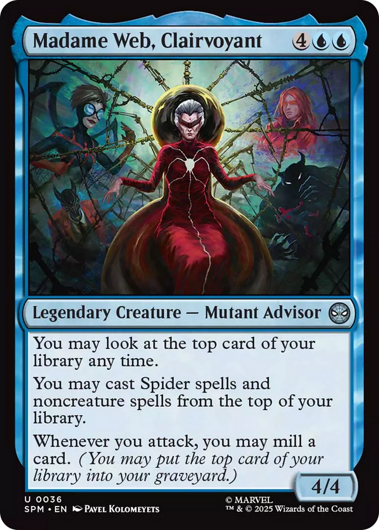 Madame Web, Clairvoyant [Marvel's Spider-Man] MTG Single Magic: The Gathering | Red Claw Gaming