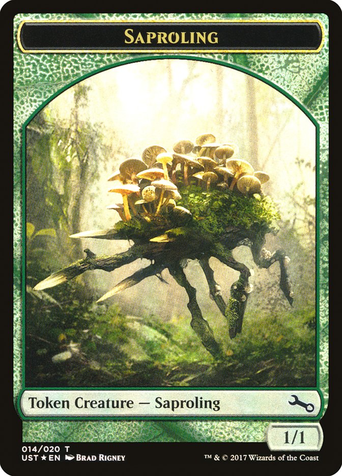 Saproling // Saproling Double-Sided Token [Unstable Tokens] MTG Single Magic: The Gathering | Red Claw Gaming