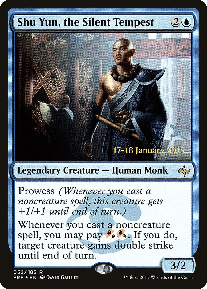 Shu Yun, the Silent Tempest [Fate Reforged Prerelease Promos] MTG Single Magic: The Gathering | Red Claw Gaming