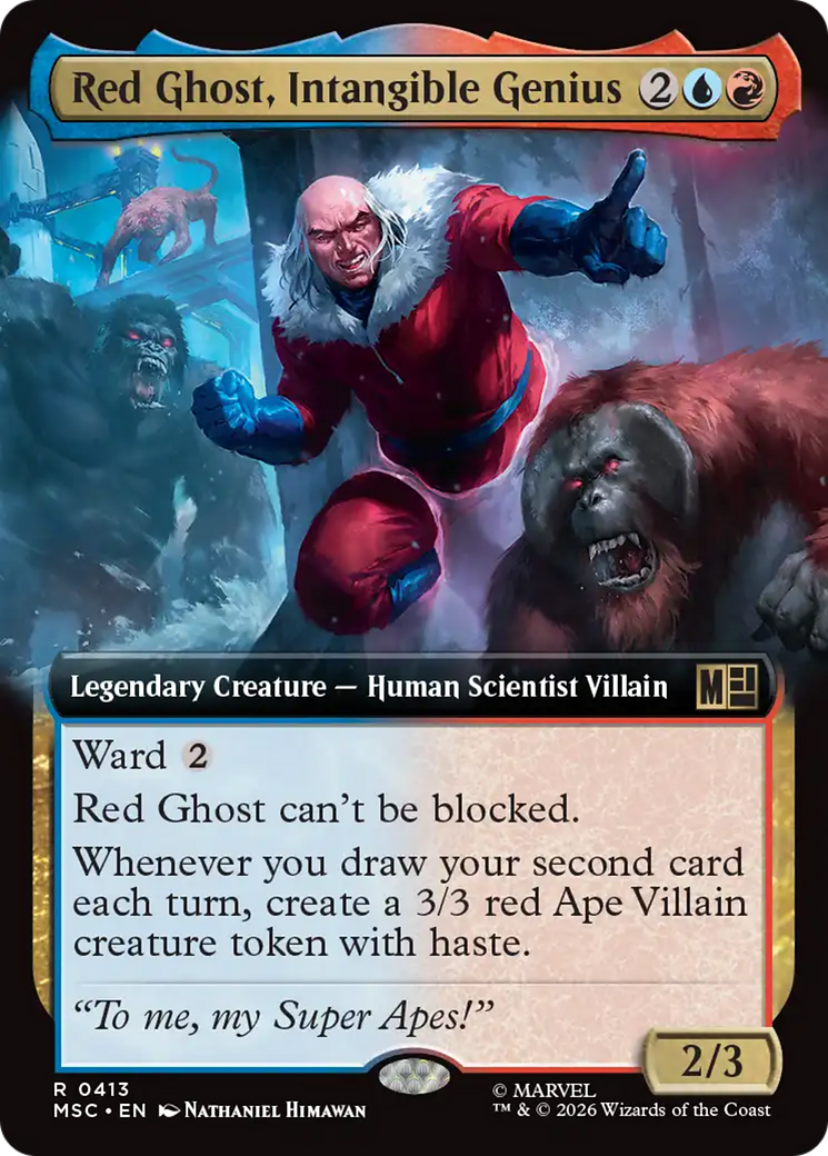 Red Ghost, Intangible Genius (Extended Art) [Marvel Super Heroes Commander] | Red Claw Gaming