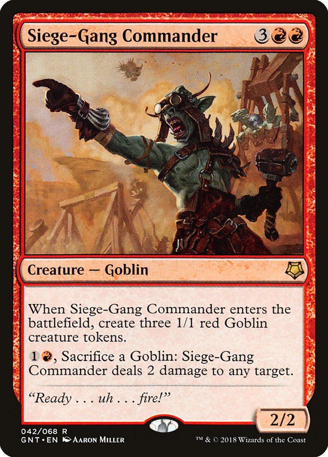 Siege-Gang Commander [Game Night 2018] MTG Single Magic: The Gathering | Red Claw Gaming