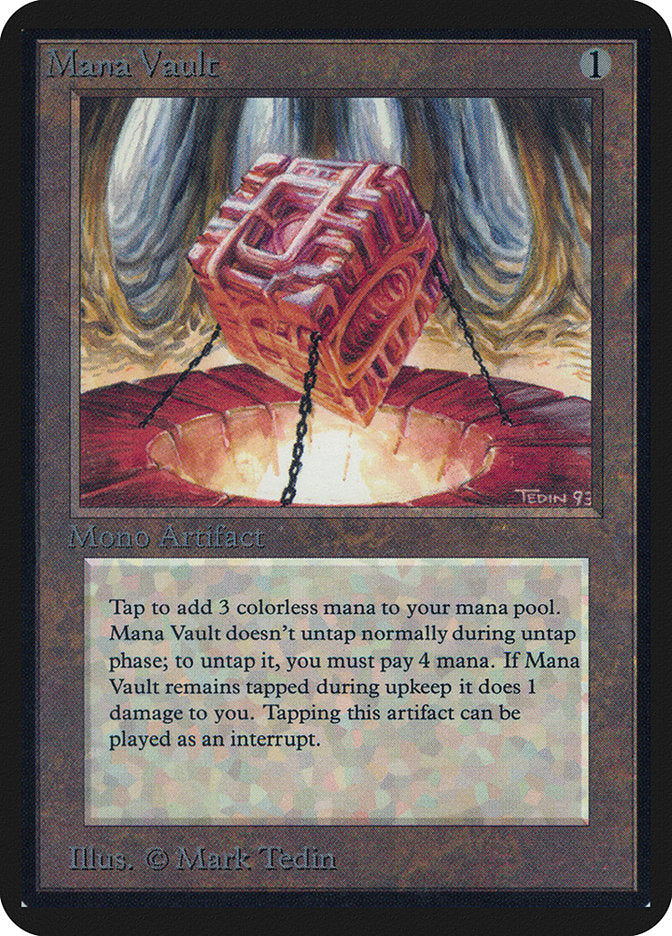 Mana Vault [Alpha Edition] MTG Single Magic: The Gathering | Red Claw Gaming