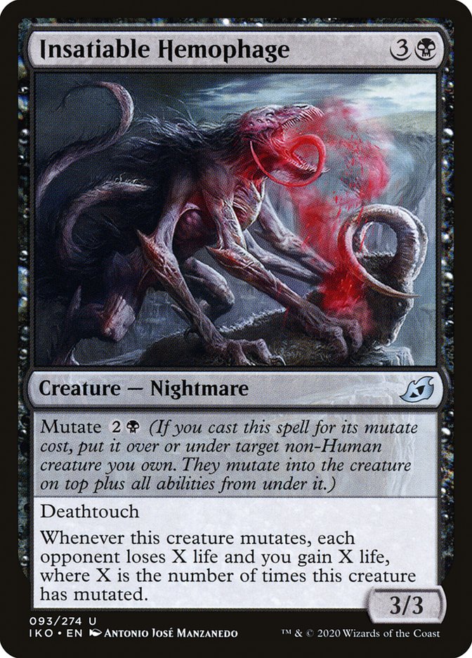 Insatiable Hemophage [Ikoria: Lair of Behemoths] MTG Single Magic: The Gathering | Red Claw Gaming