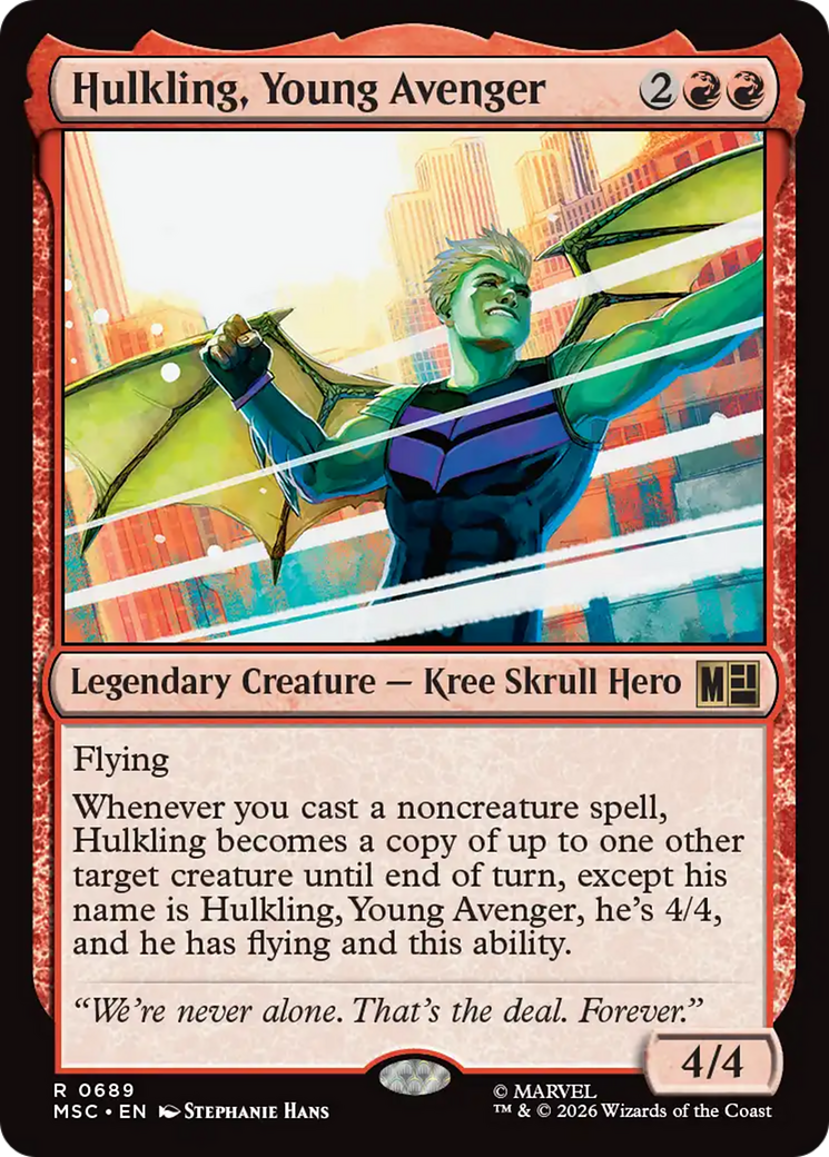 Hulkling, Young Avenger [Marvel Super Heroes Commander] MTG Single Magic: The Gathering | Red Claw Gaming