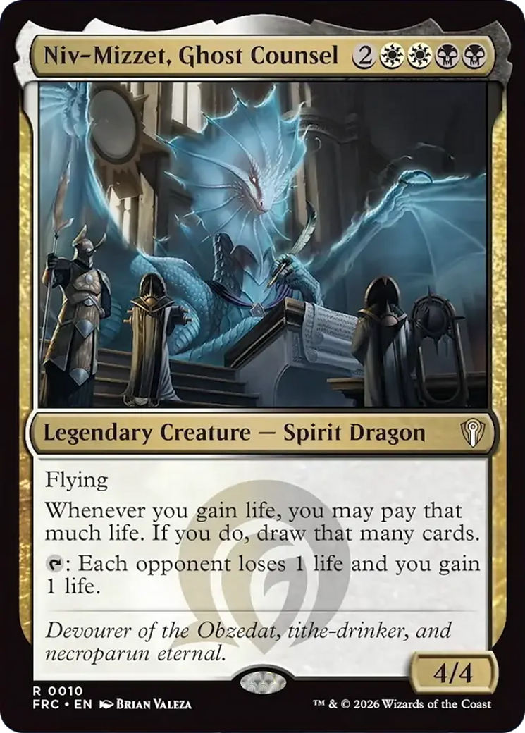 Niv-Mizzet, Ghost Counsel [Reality Fracture Commander] | Red Claw Gaming