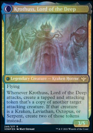 Runo Stromkirk // Krothuss, Lord of the Deep [Innistrad: Crimson Vow Prerelease Promos] MTG Single Magic: The Gathering | Red Claw Gaming