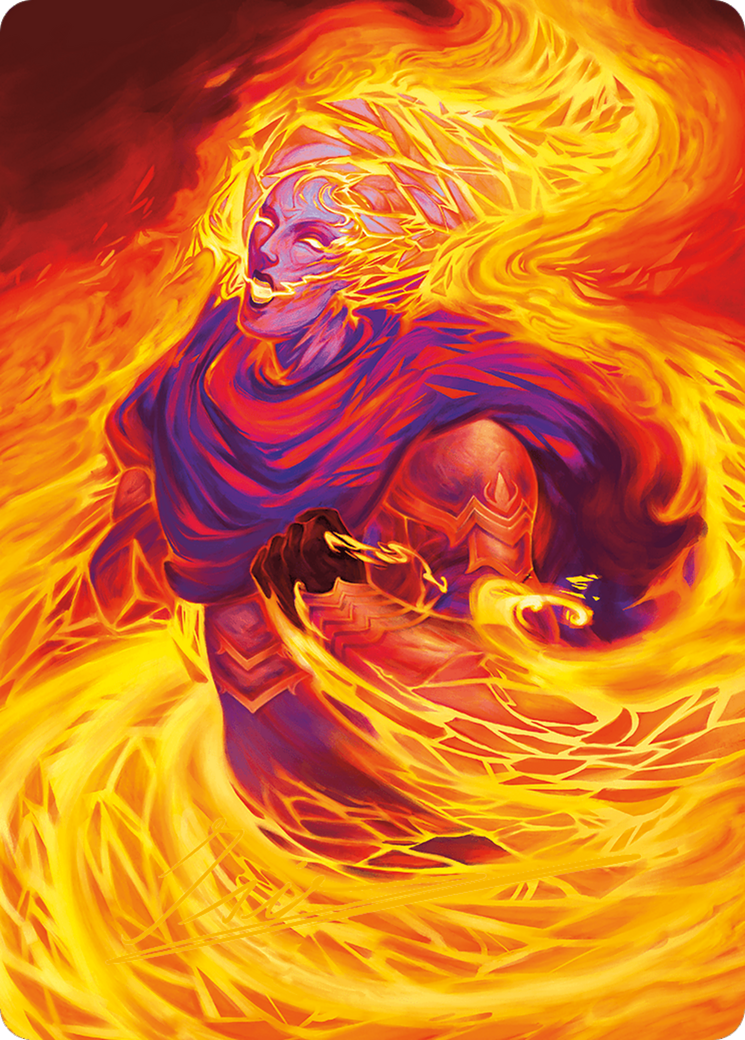 Flare of Duplication Art Card (Gold-Stamped Signature) [Modern Horizons 3 Art Series] MTG Single Magic: The Gathering    | Red Claw Gaming