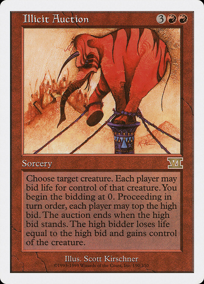 Illicit Auction [Classic Sixth Edition] MTG Single Magic: The Gathering | Red Claw Gaming