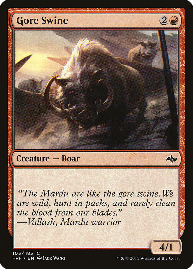 Gore Swine [Fate Reforged] MTG Single Magic: The Gathering | Red Claw Gaming