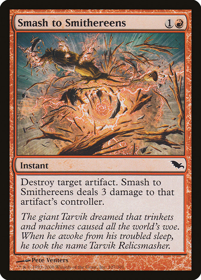 Smash to Smithereens [Shadowmoor] MTG Single Magic: The Gathering | Red Claw Gaming
