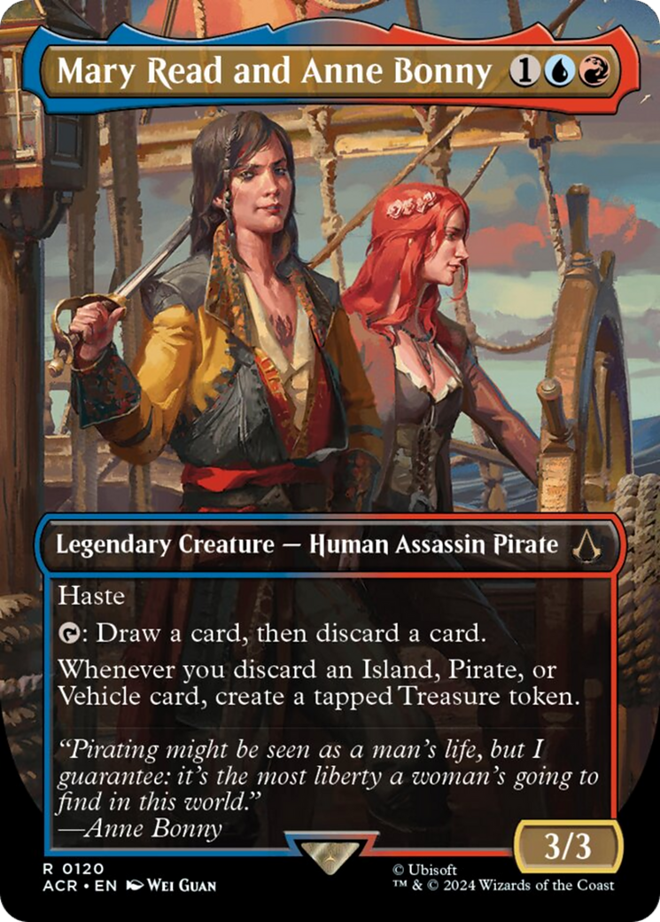 Mary Read and Anne Bonny (Borderless) [Assassin's Creed] MTG Single Magic: The Gathering | Red Claw Gaming