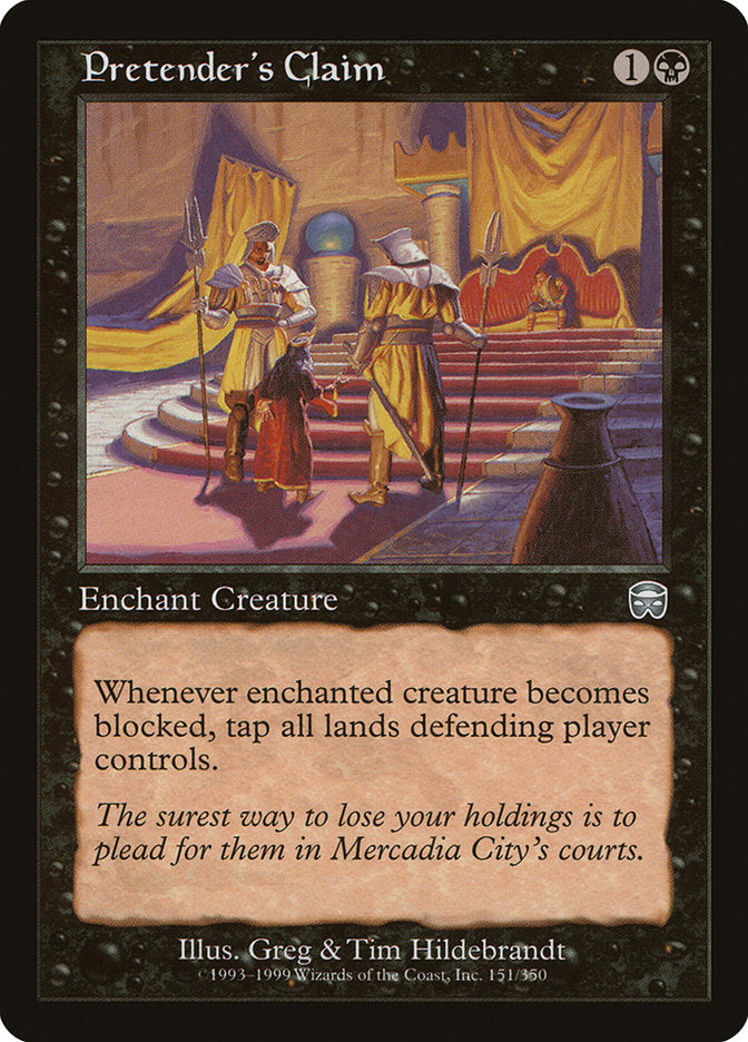 Pretender's Claim [Mercadian Masques] MTG Single Magic: The Gathering | Red Claw Gaming