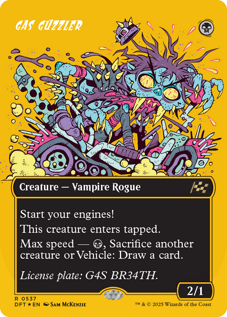 Gas Guzzler (Borderless) (First-Place Foil) [Aetherdrift] MTG Single Magic: The Gathering | Red Claw Gaming