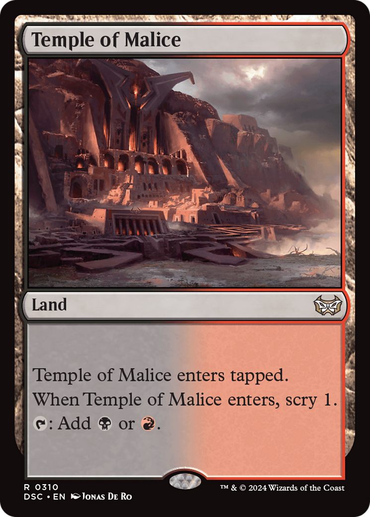 Temple of Malice [Duskmourn: House of Horror Commander] MTG Single Magic: The Gathering | Red Claw Gaming