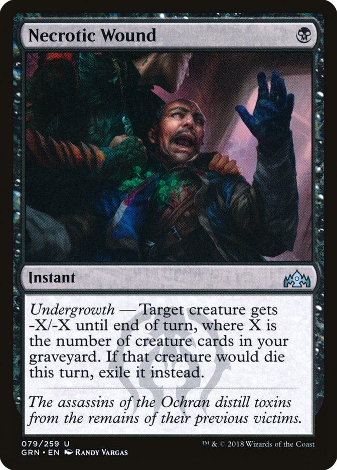 Necrotic Wound [Guilds of Ravnica] MTG Single Magic: The Gathering | Red Claw Gaming