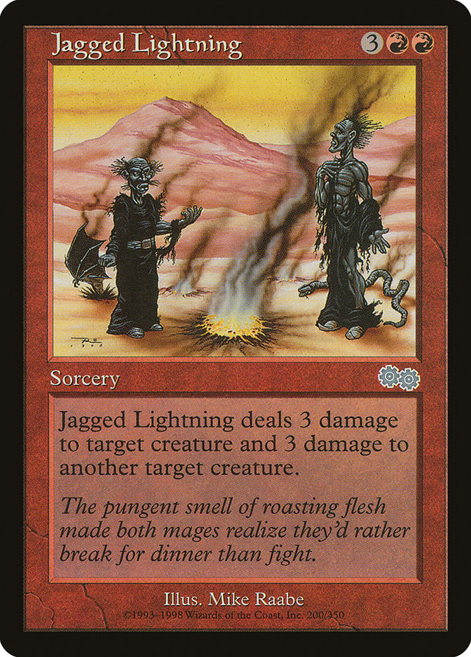 Jagged Lightning [Urza's Saga] MTG Single Magic: The Gathering | Red Claw Gaming