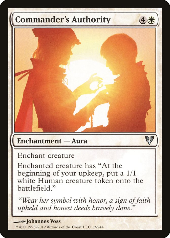 Commander's Authority [Avacyn Restored] MTG Single Magic: The Gathering | Red Claw Gaming
