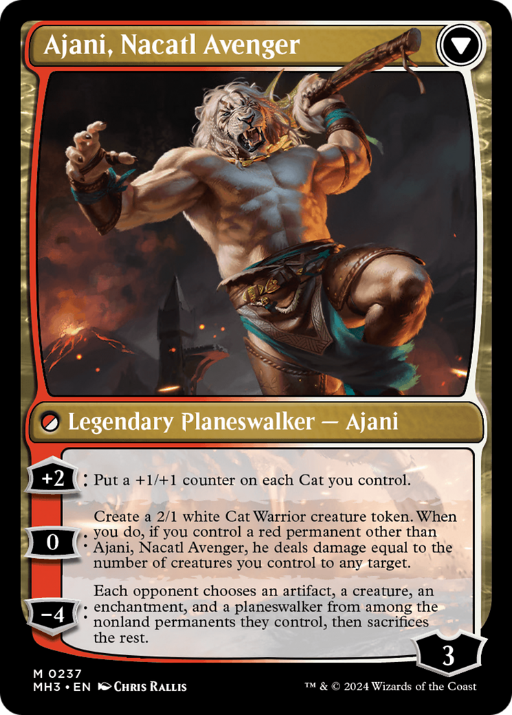 Ajani, Nacatl Pariah // Ajani, Nacatl Avenger [Modern Horizons 3] MTG Single Magic: The Gathering    | Red Claw Gaming