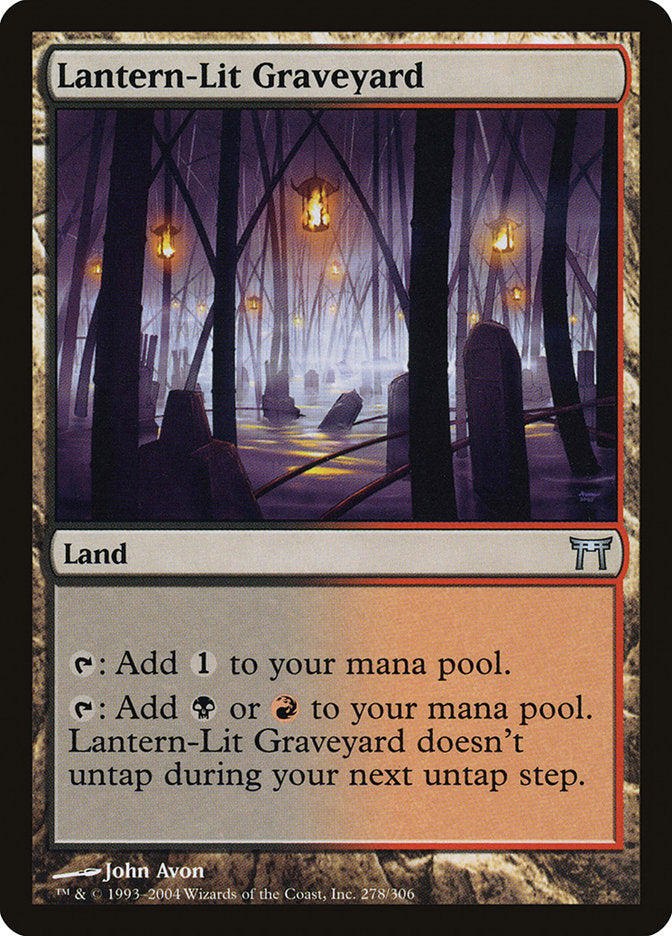 Lantern-Lit Graveyard [Champions of Kamigawa] MTG Single Magic: The Gathering | Red Claw Gaming