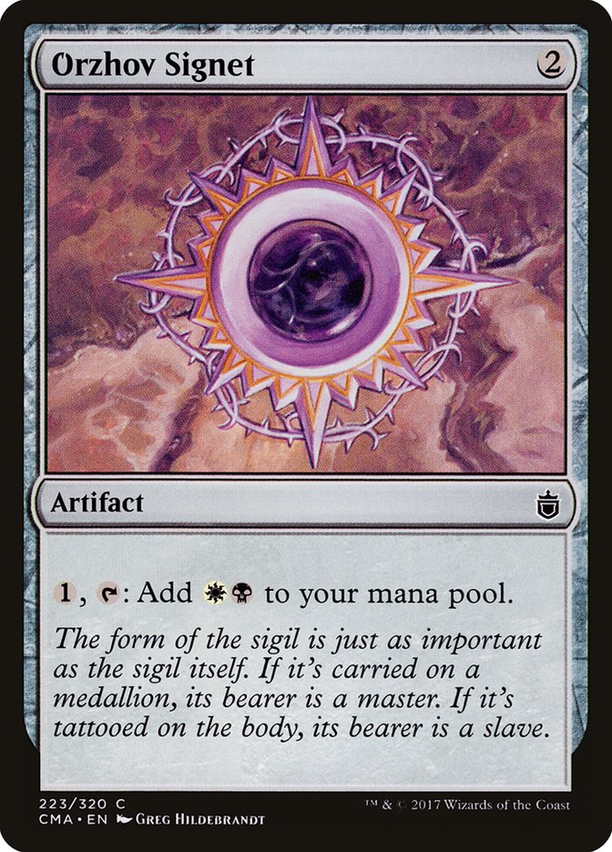 Orzhov Signet [Commander Anthology] MTG Single Magic: The Gathering | Red Claw Gaming