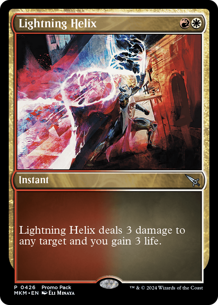 Lightning Helix (Promo Pack) [Murders at Karlov Manor Promos] MTG Single Magic: The Gathering | Red Claw Gaming