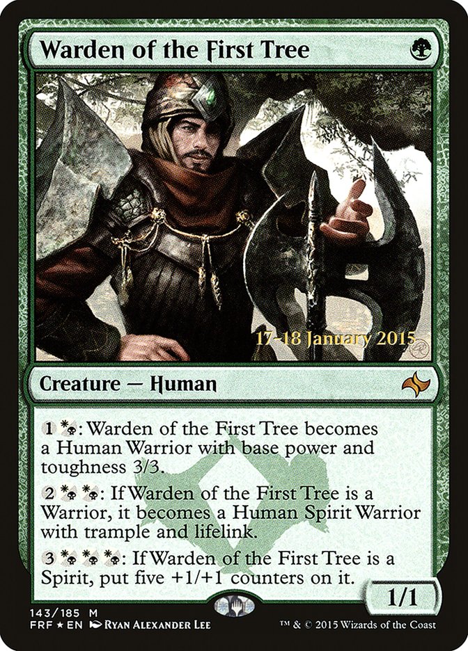 Warden of the First Tree [Fate Reforged Prerelease Promos] MTG Single Magic: The Gathering | Red Claw Gaming